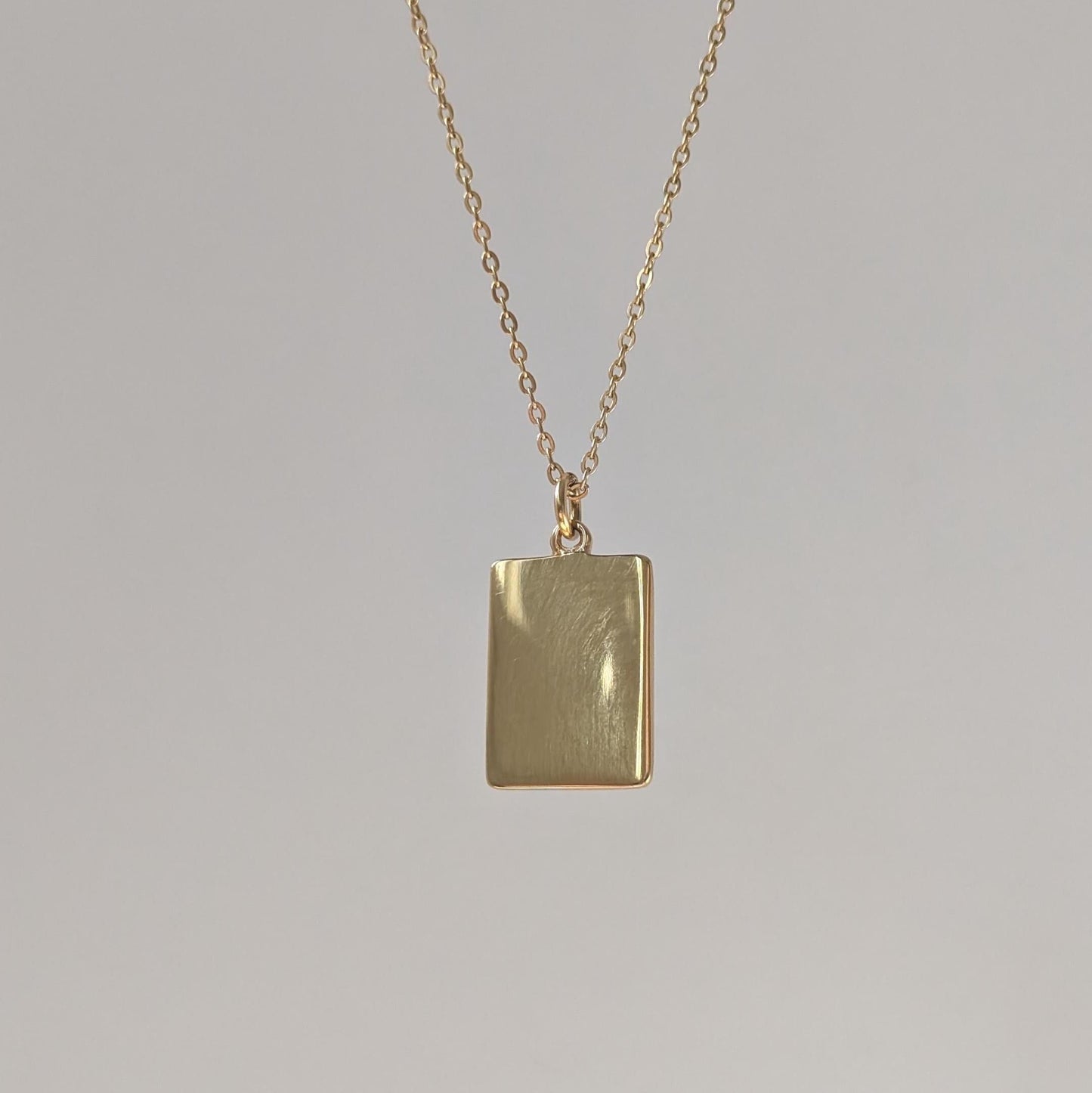 Gold Mini Evil Eye Medallion Necklace