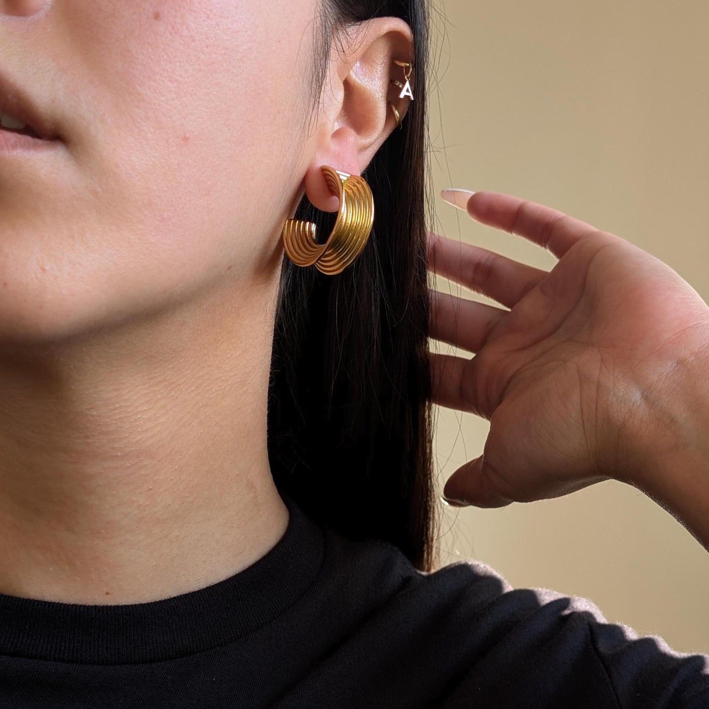 Stella Hoop Earrings