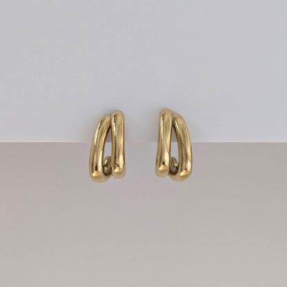 Sina Mini Double Hoop Earrings
