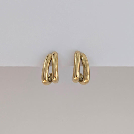 Sina Mini Double Hoop Earrings
