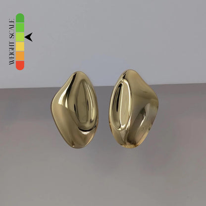 Oyster Earrings - Gold