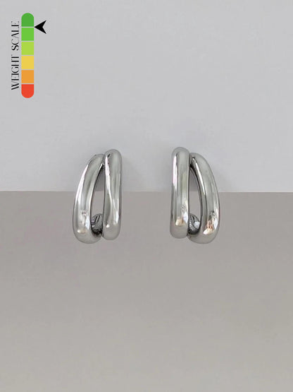 Sina Mini Double Hoop Earrings