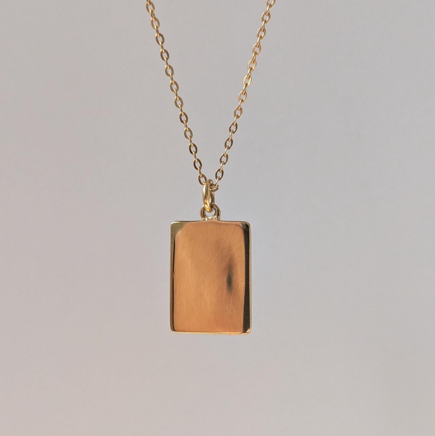 Gold Mini Evil Eye Medallion Necklace