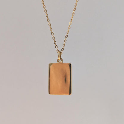 Gold Mini Evil Eye Medallion Necklace