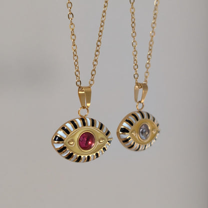 Gold Evil Eye Necklace