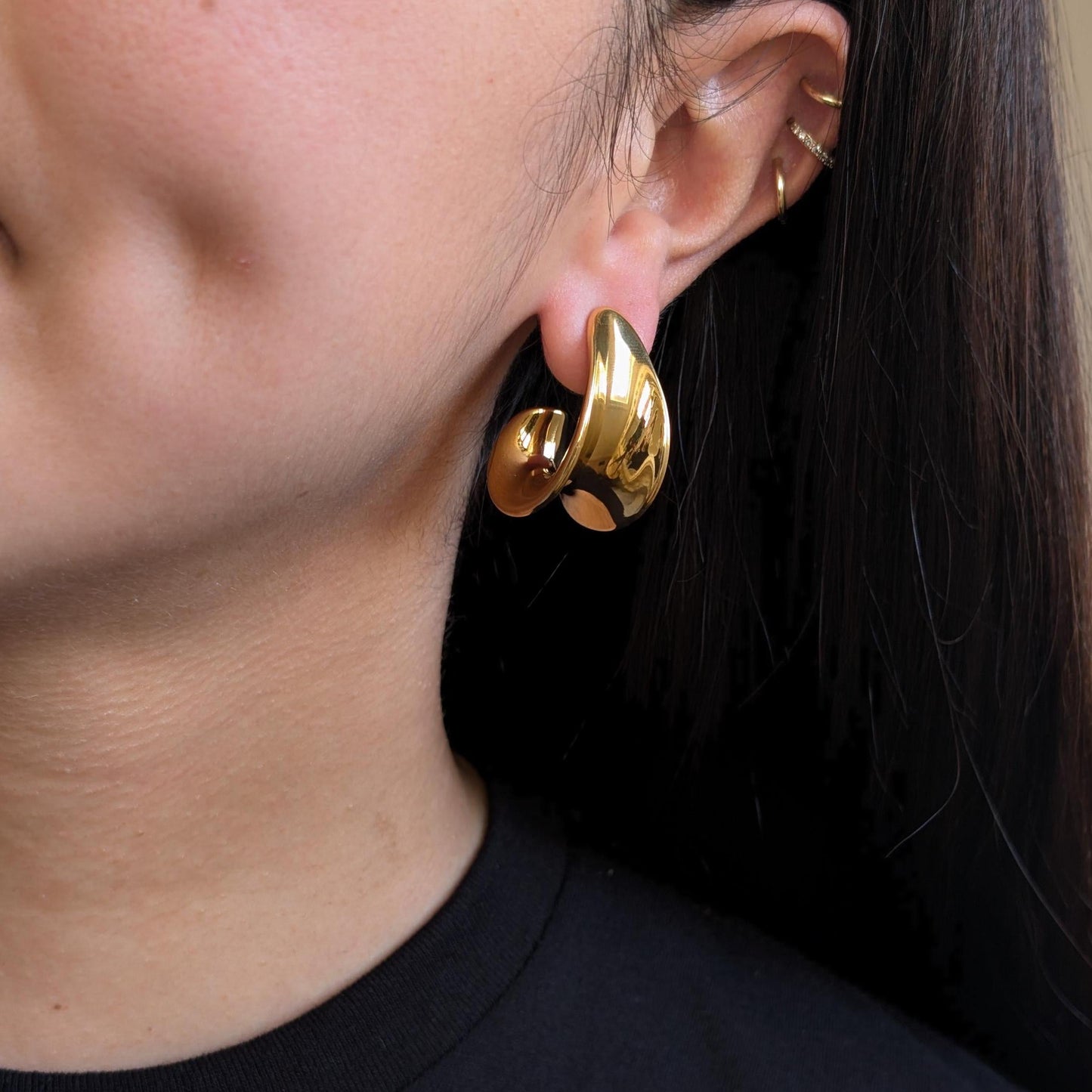 Alien Hoop Earrings