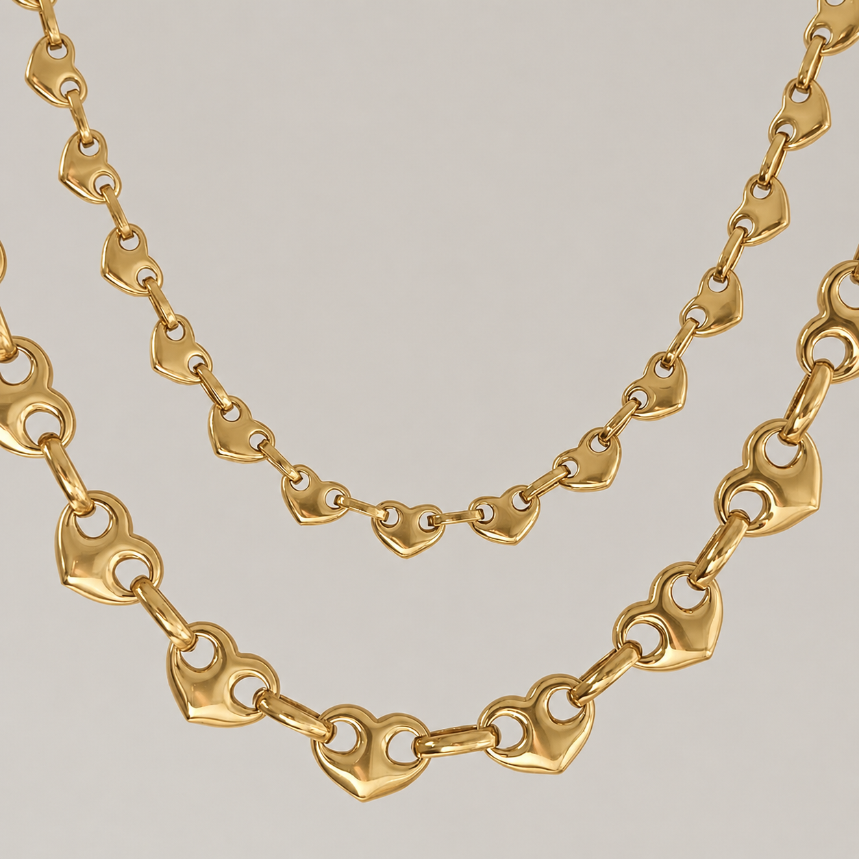 Amore Puff Mariner Chain Necklace