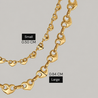 Amore Puff Mariner Chain Necklace