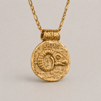 Zodiac Medallion Pendant Necklace