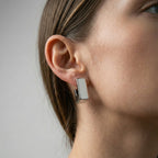 Nita Hoop Earrings - Silver