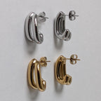 Sina Mini Double Hoop Earrings