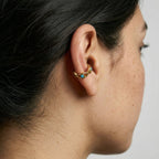 Aqua Evil Eye Ear Cuff