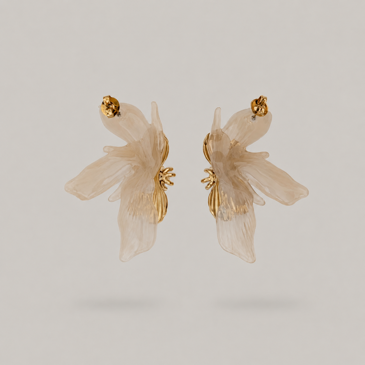 Flora Earrings - Peach