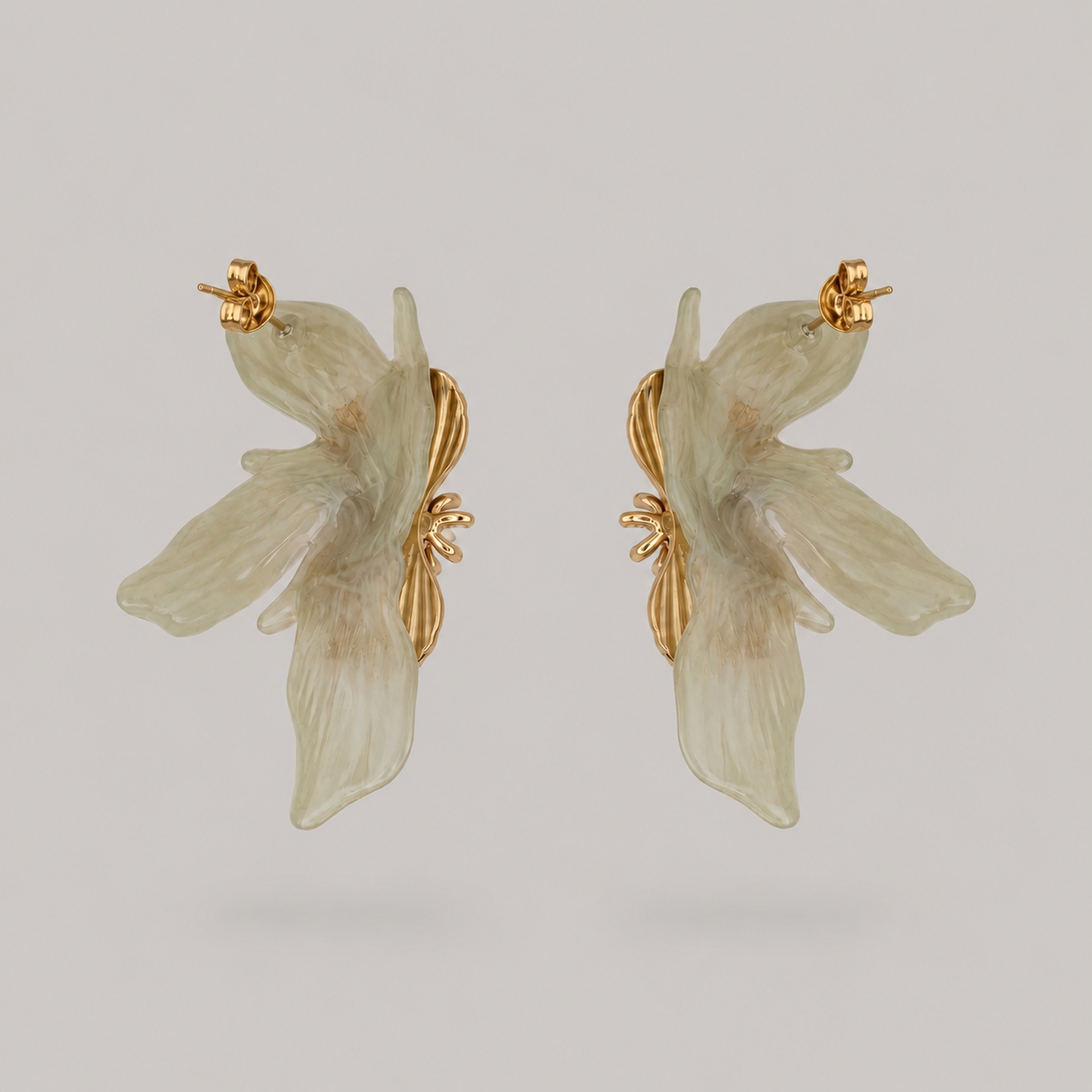 Flora Earrings - Pistachio