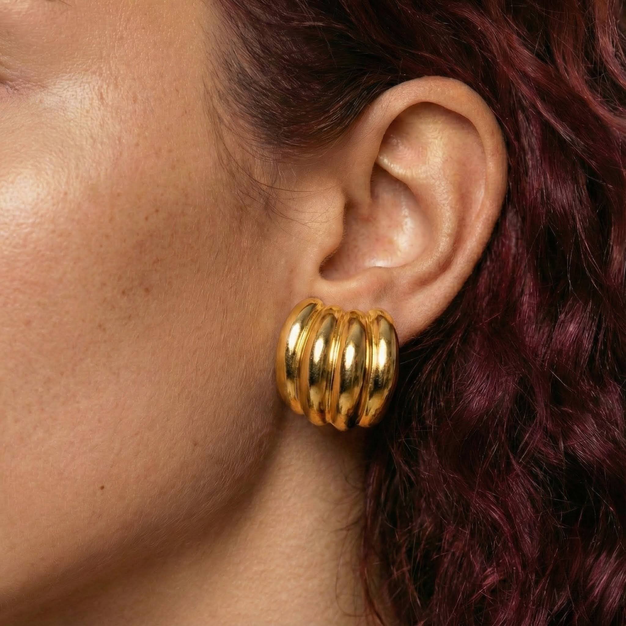 Banana Vintage Stud Earrings