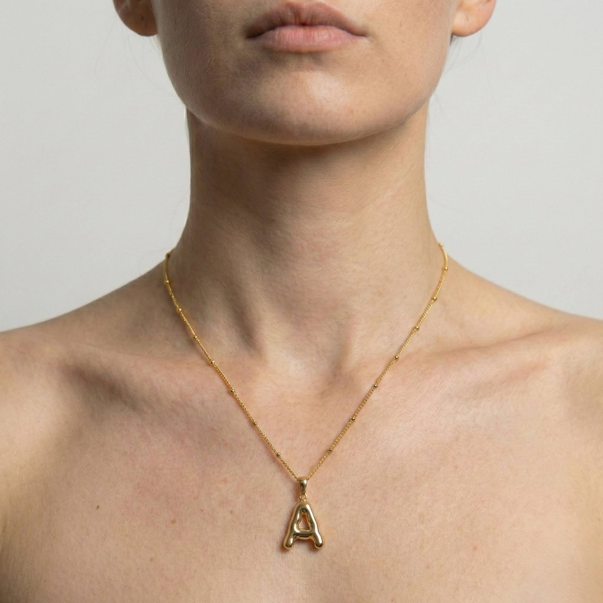Bubble Letter Necklace