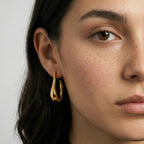 Boucles d'oreilles pendantes Cygne