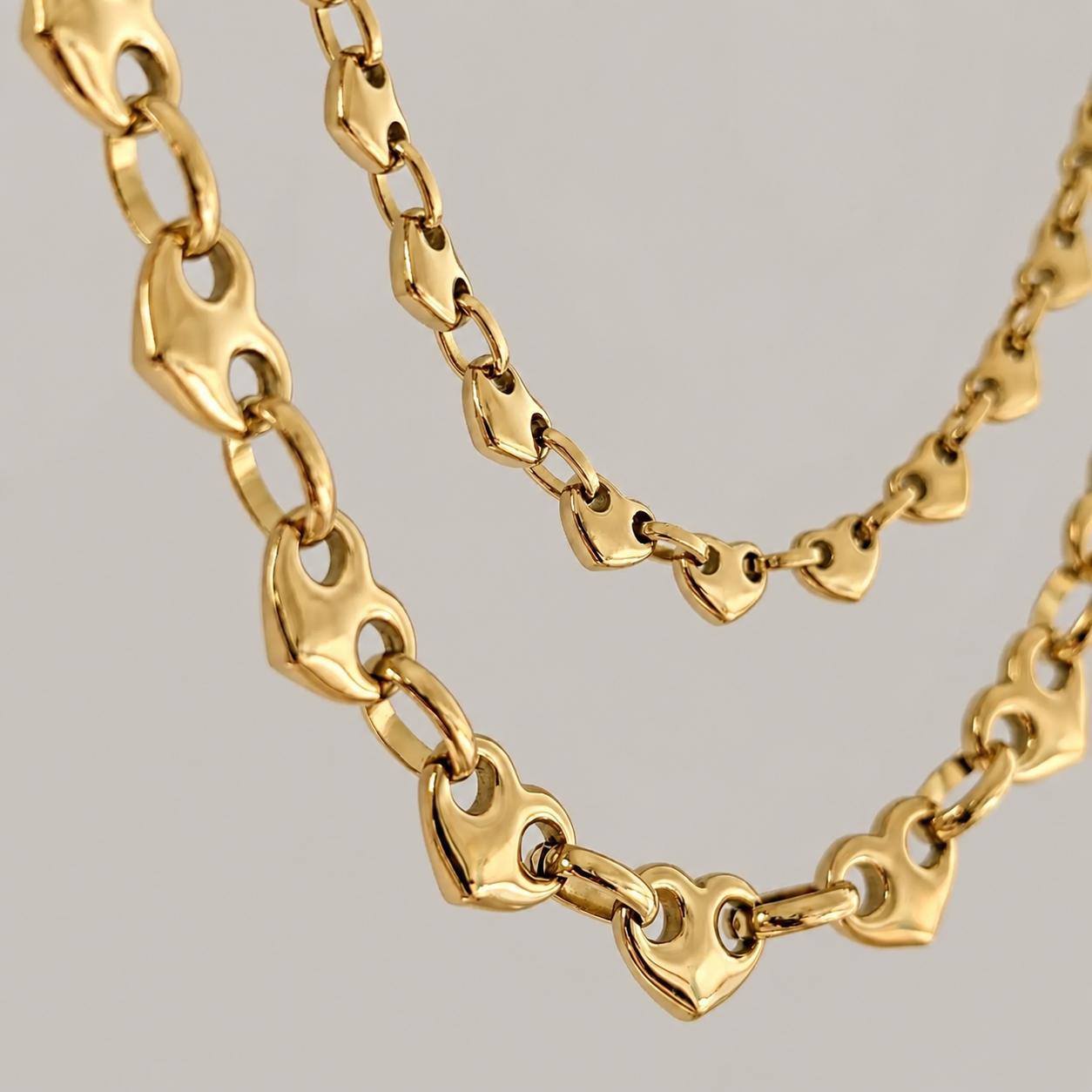 Amore Puff Mariner Chain Necklace