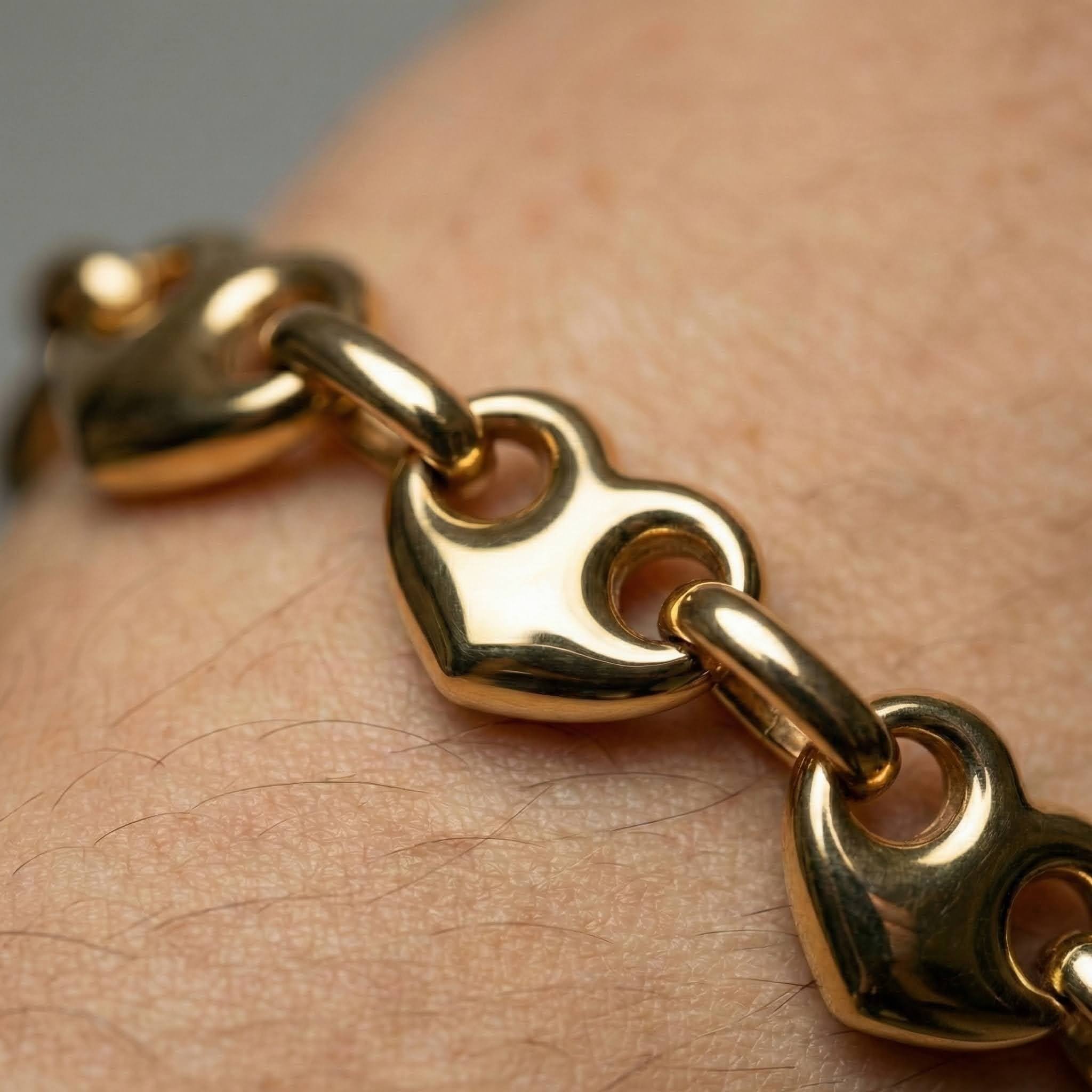 Amore Puff Mariner Chain Bracelet
