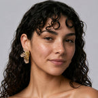 Flora Earrings - Peach