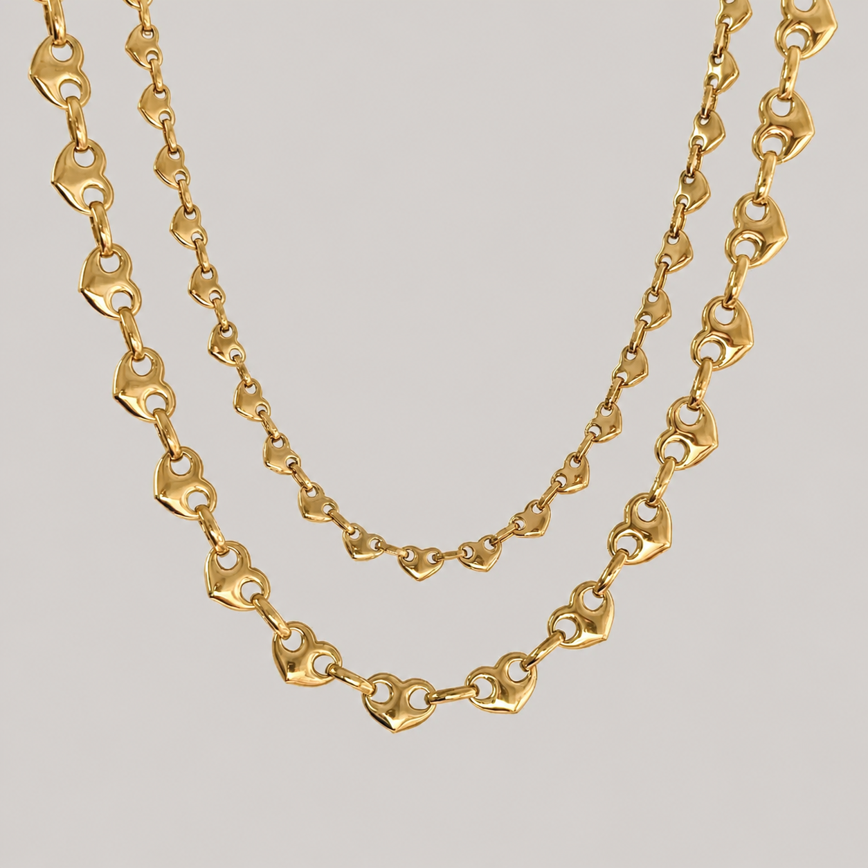 Amore Puff Mariner Chain Necklace
