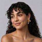 Flora Earrings - Peach