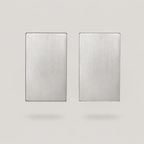 Milano Stud Earrings - Silver