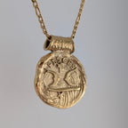 Zodiac Medallion Pendant Necklace