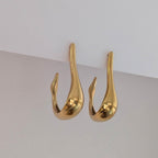 Boucles d'oreilles pendantes Cygne