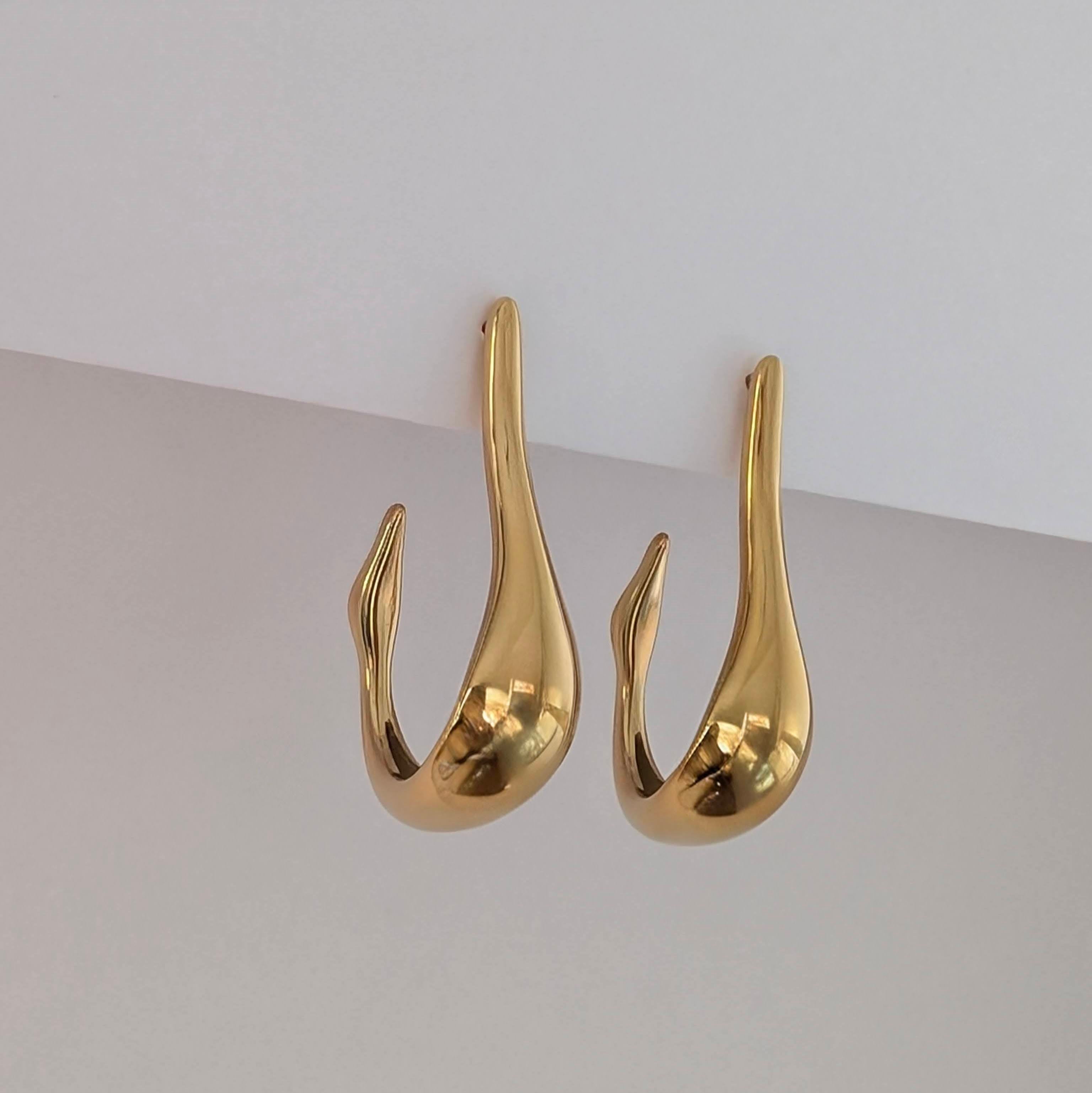 Swan Drop Earrings