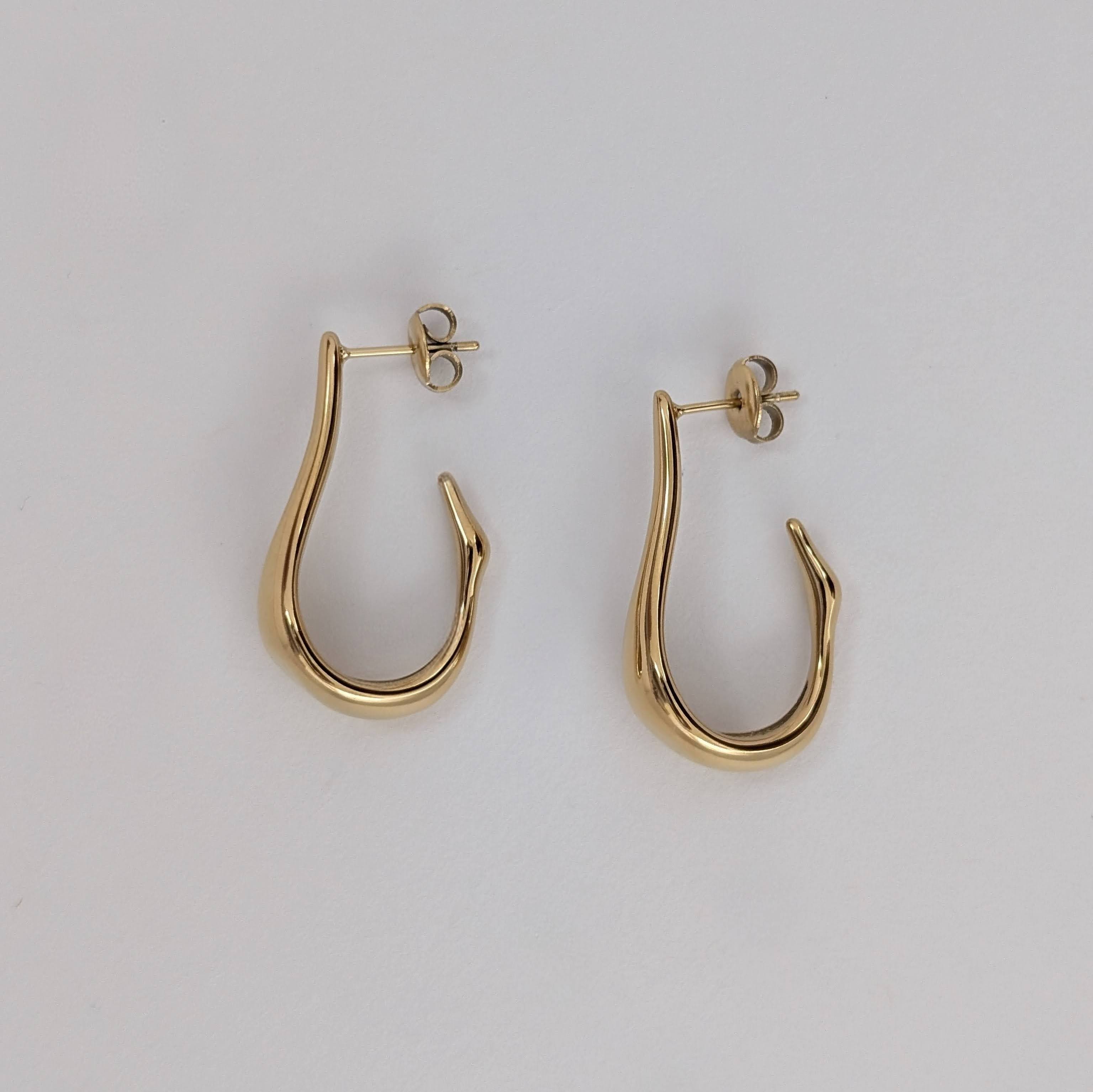 Boucles d'oreilles pendantes Cygne