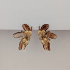 Flora Earrings - Amber
