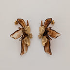 Flora Earrings - Amber