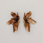 Flora Earrings - Amber