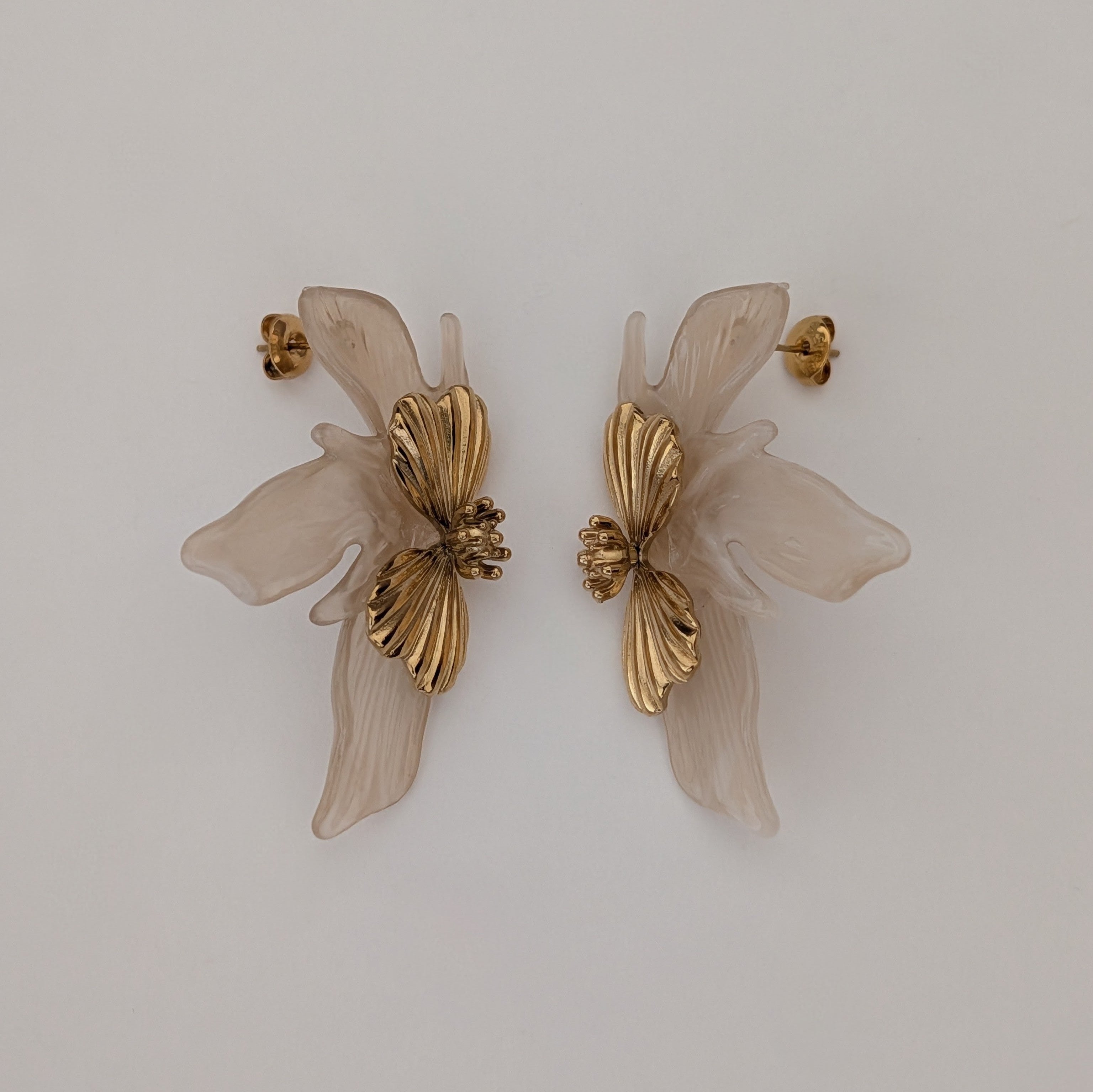 Flora Earrings - Peach