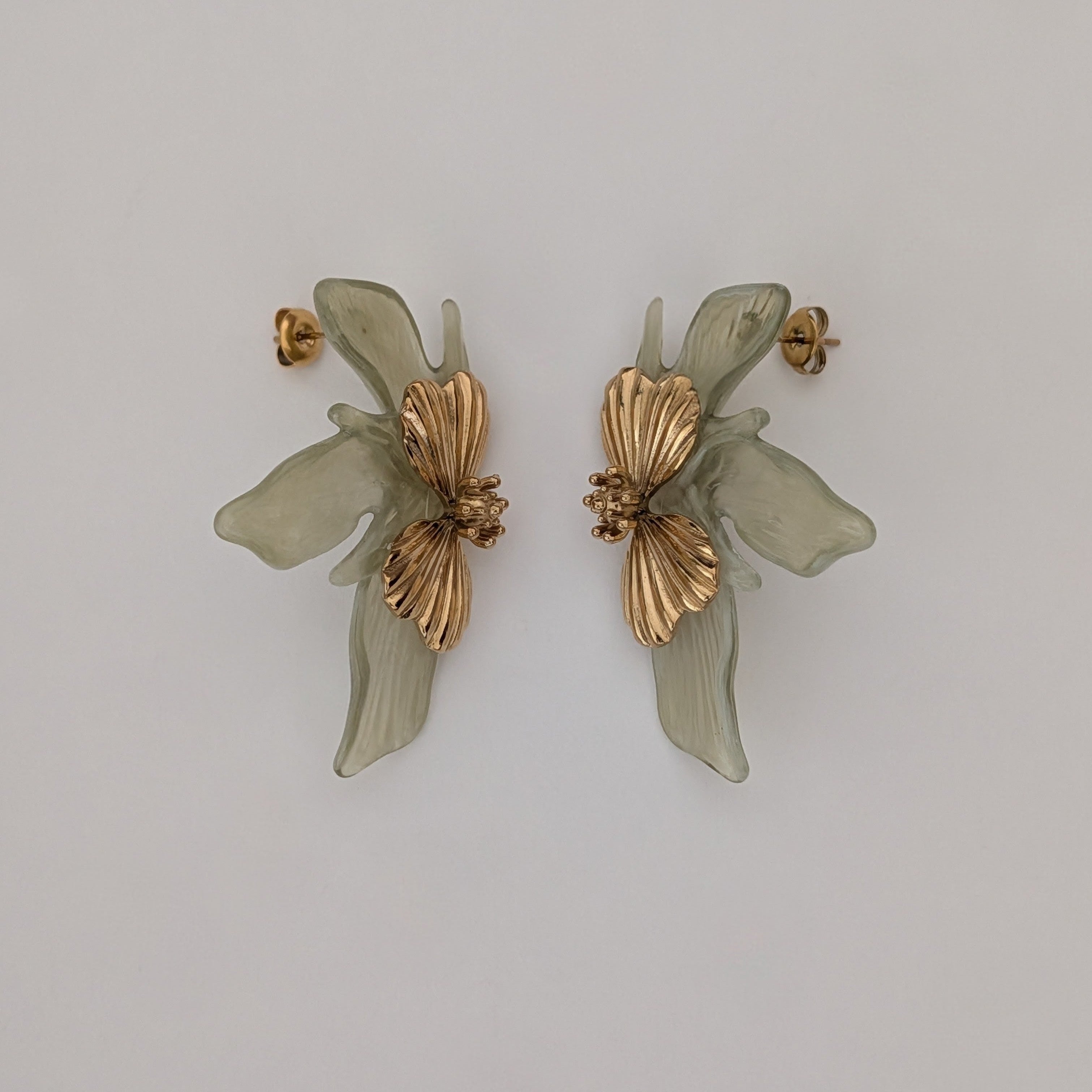 Flora Earrings - Pistachio