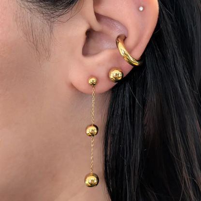 Alexa Gold Dangle Earrings