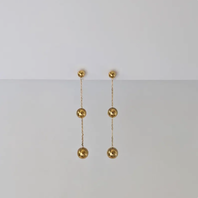 Alexa Gold Dangle Earrings