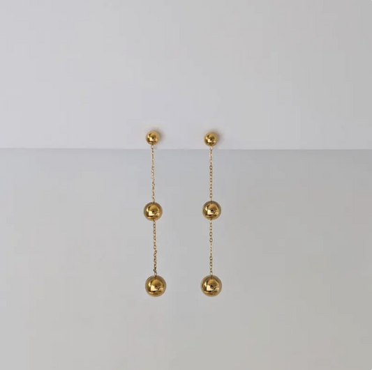 Alexa Gold Dangle Earrings