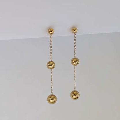 Alexa Gold Dangle Earrings