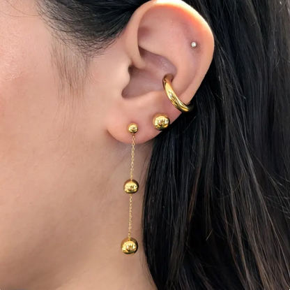 Alexa Gold Dangle Earrings