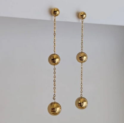 Alexa Gold Dangle Earrings
