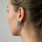 Nita Hoop Earrings - Silver