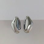Oyster Earrings - Silver