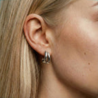 Sina Mini Double Hoop Earrings