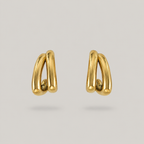 Sina Double Hoops - Gold