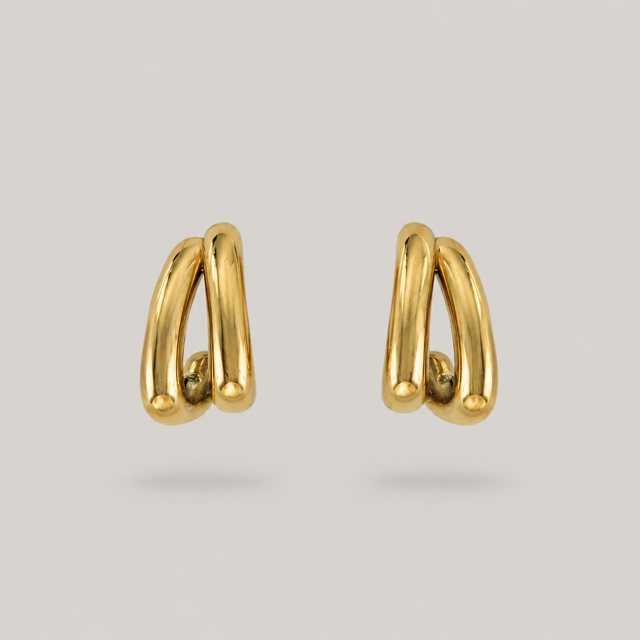 Sina Double Hoops - Gold