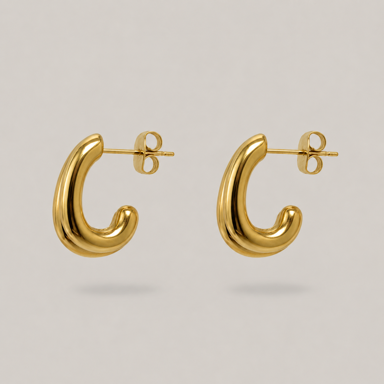 Sina Double Hoops - Gold