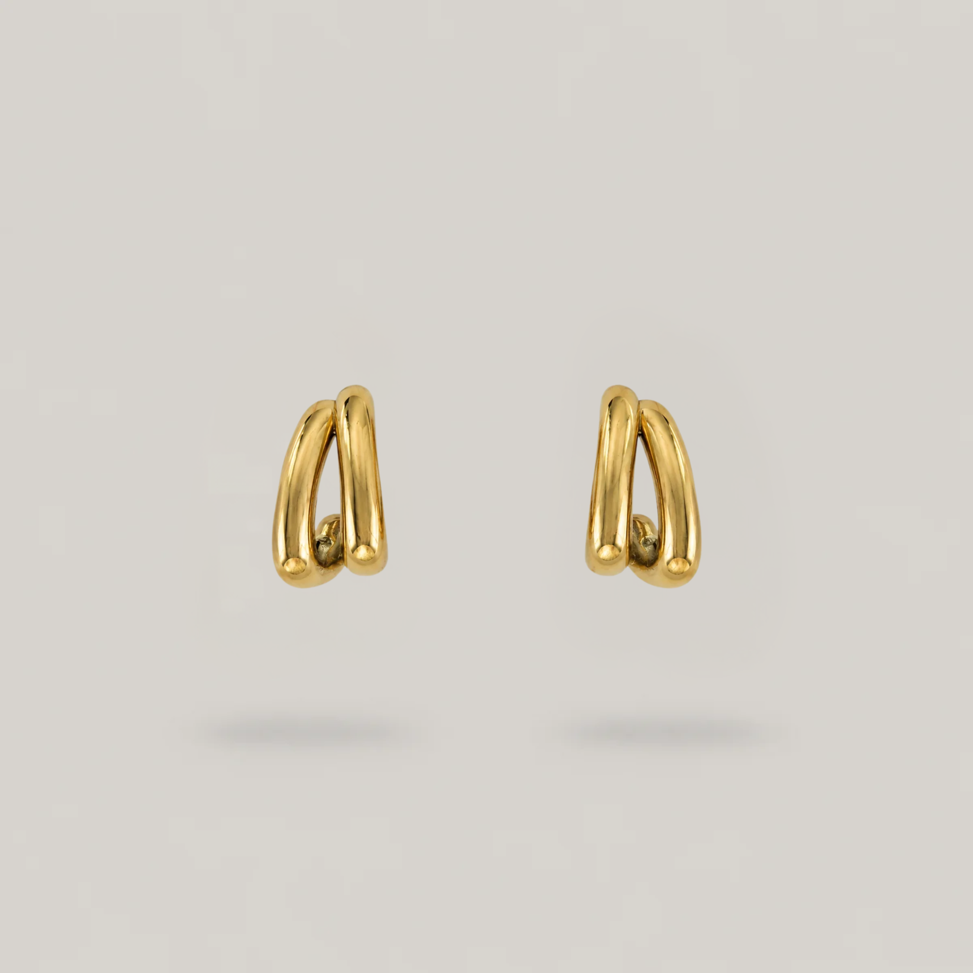 Sina Double Hoops - Gold
