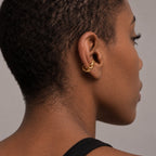 Spirali Ear Cuff - hypoallergenic twisted gold ear cuff for everyday wear